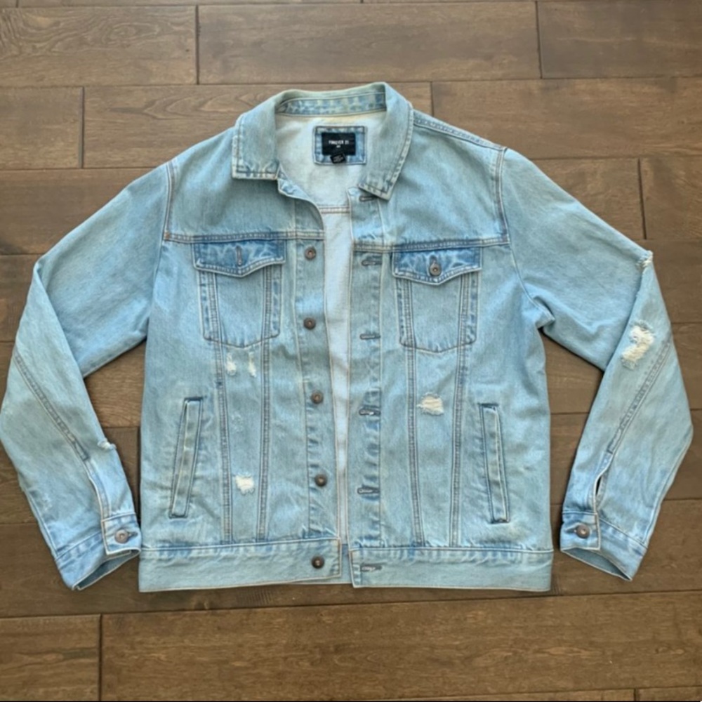 oversized lightwash jean jacket